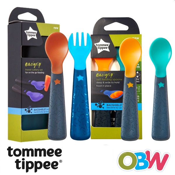 Tommee Tippee EasiGrip Feeding Spoon (2pcs) New Design 6m+ Baby Spoon Tommee Tippee EasiGrip