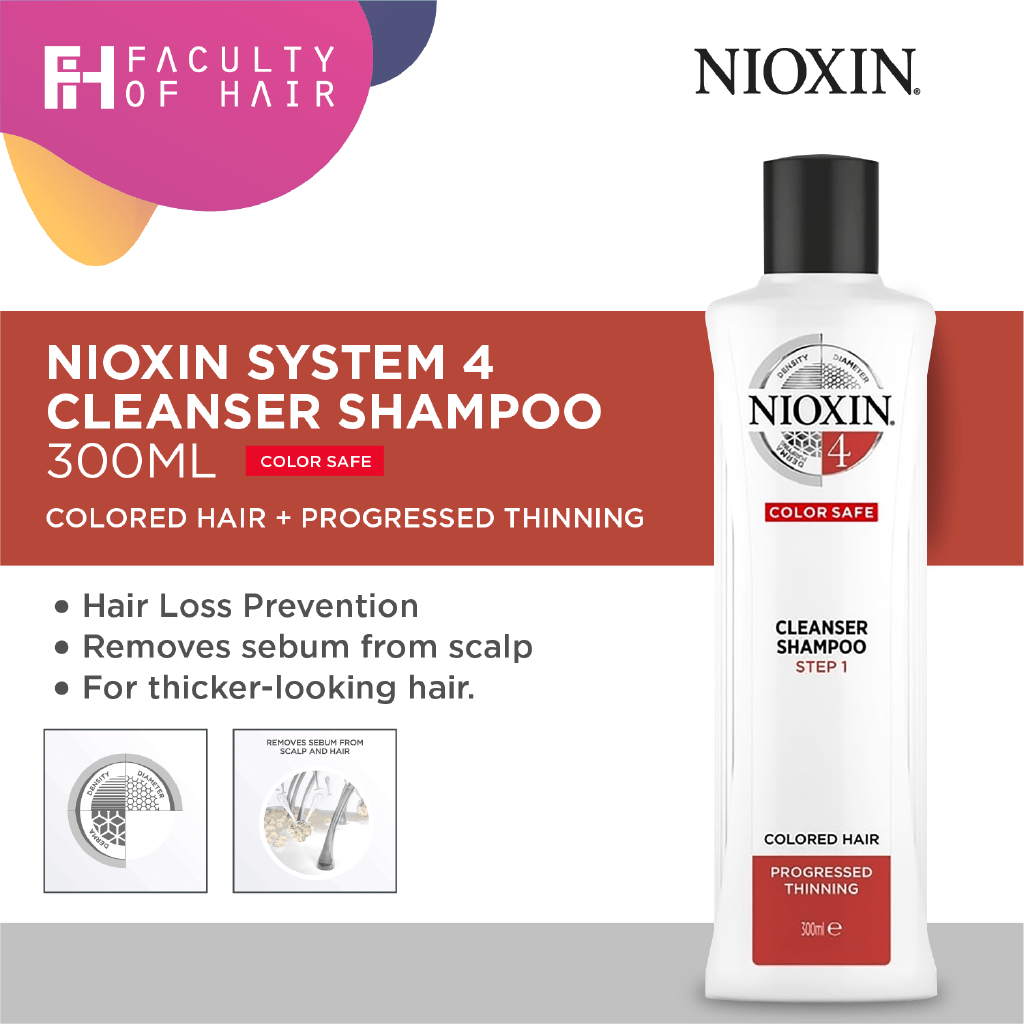 Nioxin System 4 Shampoo for chemicallytreated hair (300ml) Shopee