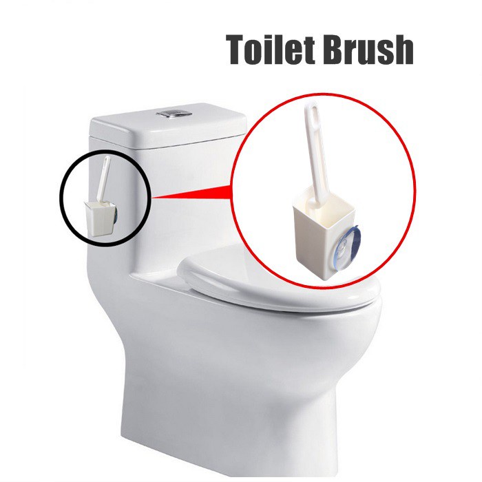 Toilet Brush and Holder Set Bristles Bathroom Cleaning Shopee Malaysia