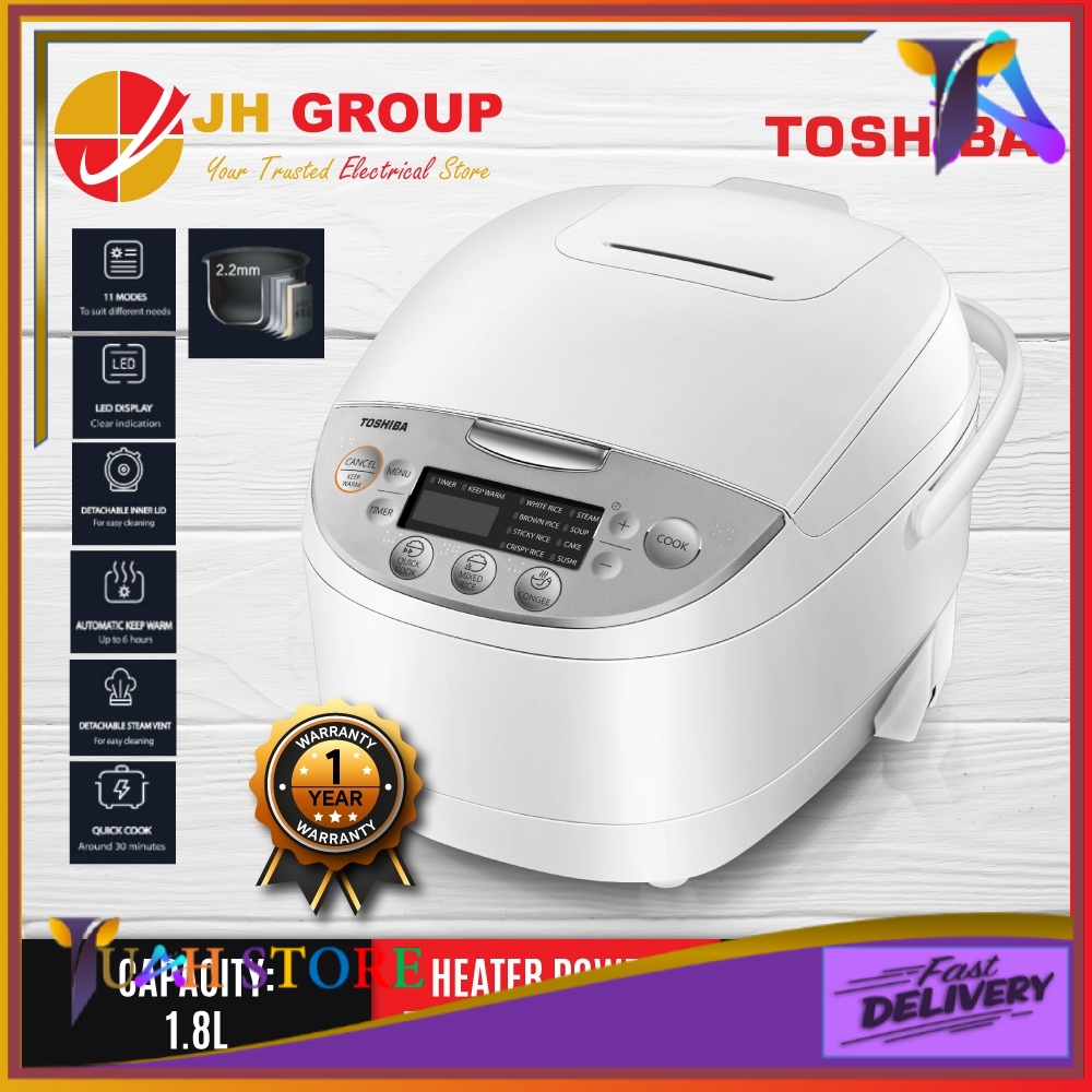 TOSHIBA 1L / 1.8L 2.2MM 5 LAYERS DIGITAL RICE COOKER RC10DH1NMY