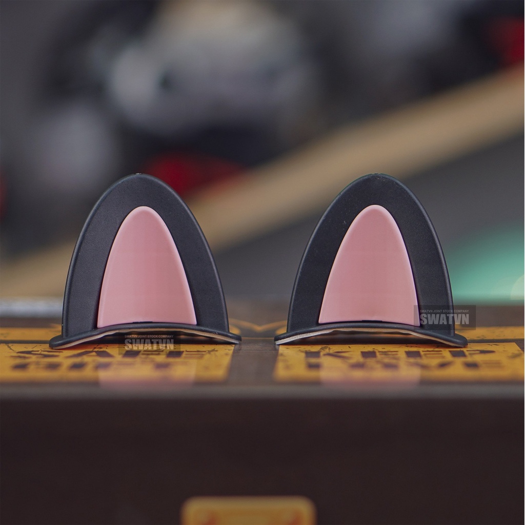 Blackpink Plastic Cat Ears Decorated cute Helmets (Ready Stock