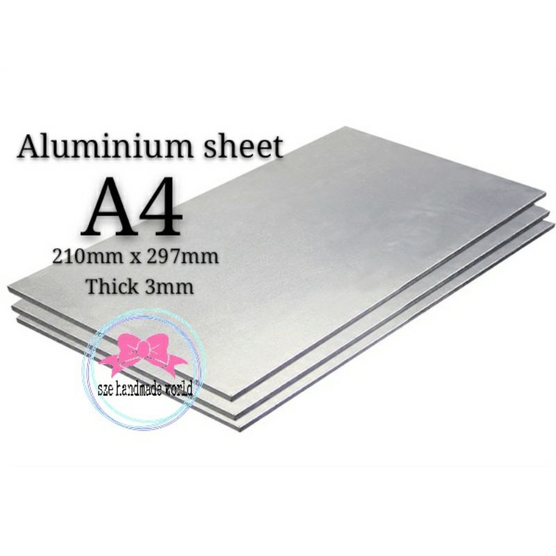 Aluminium sheet thickness 3mm size A4 Shopee Malaysia