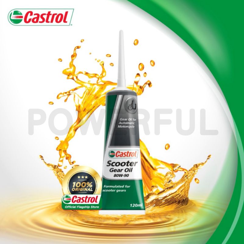 CASTROL GEAR OIL SCOOTER 80W90 120ML MINYAK GEAR OIL MOTORCYCLE
