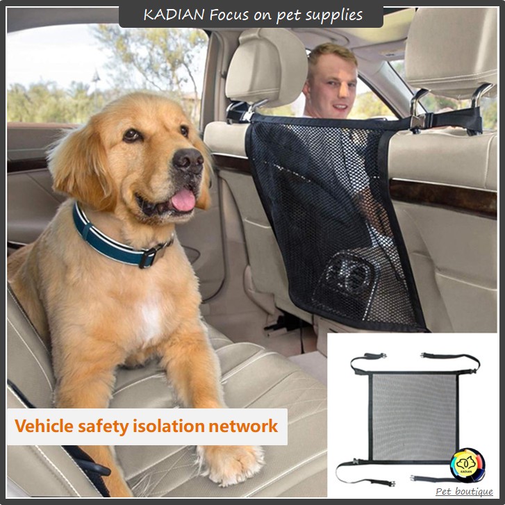 Pet Car Barrier Mesh Dog Car Divider Net Safety Outdoor Travel Isolation Net Back Seat Barrier