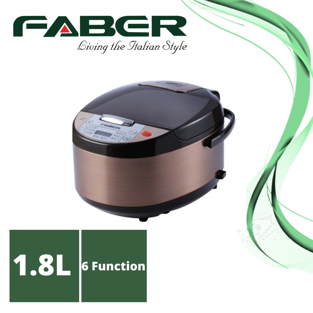 Faber Deluxe Rice Cooker Riso 18 (1.8L) Shopee Malaysia