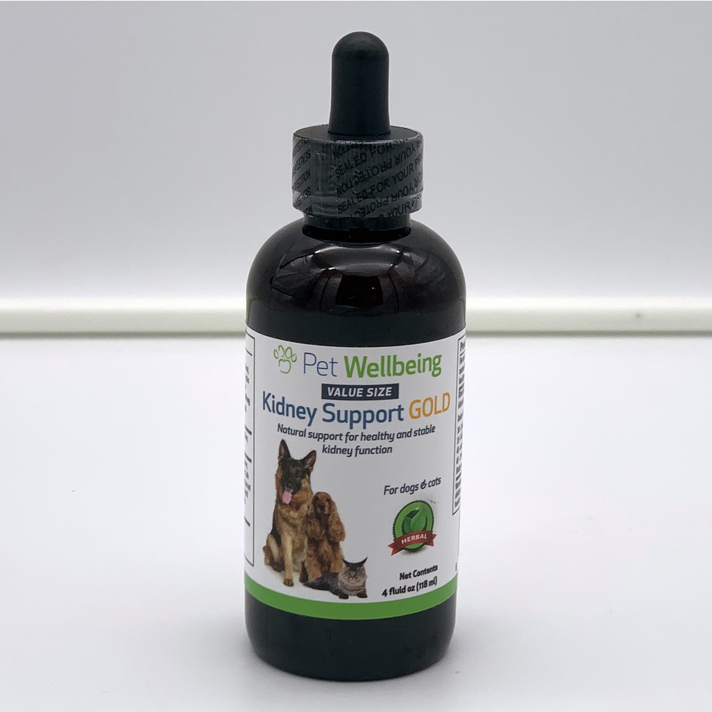 Pet Wellbeing Kidney Support Gold for CKD Cats Dogs LongLasting 1180