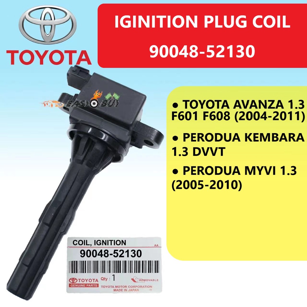 100 ORIGINAL IGNITION PLUG COIL TOYOTA AVANZA 1.3 F601 2004 2011