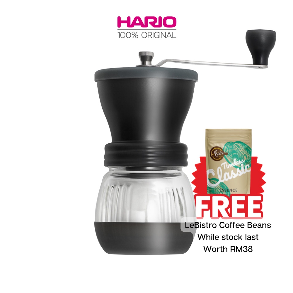 HARIO Skerton Plus Hand Coffee Grinder With Ceramic Burr (MSCS2DTB