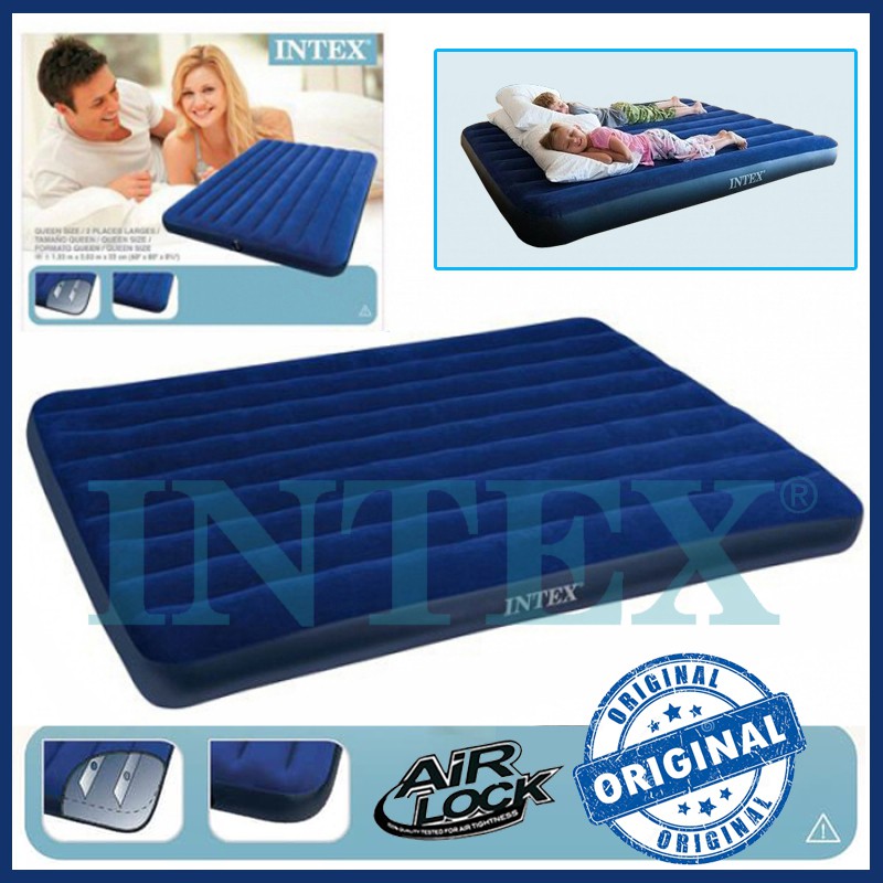 🔥Intex Original Classic Downy Inflatable Air Bed Mattress XL/ XXL Size