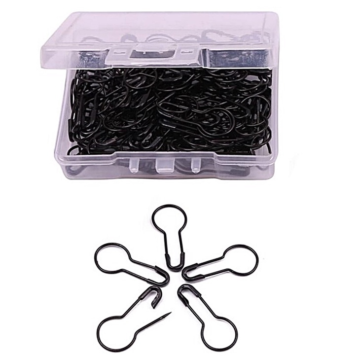 100pcs Safety Pin Magic Pin Gourd Pin Jarum With Container Shopee