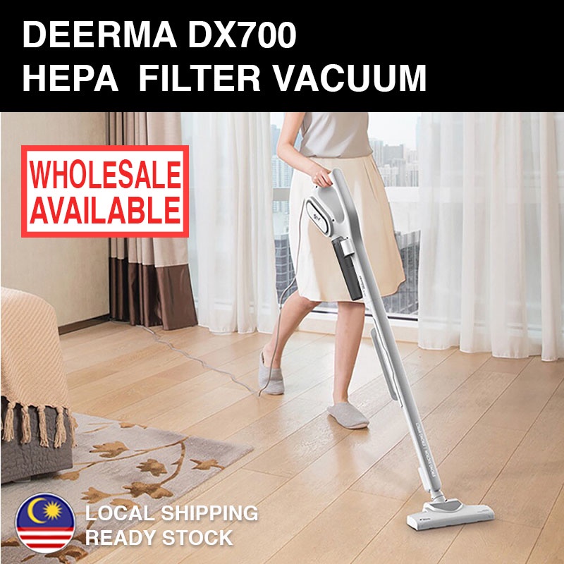 Deerma DX700 Handheld 2 in 1 Cleaner Household Rumah Vakum Hepa Filter
