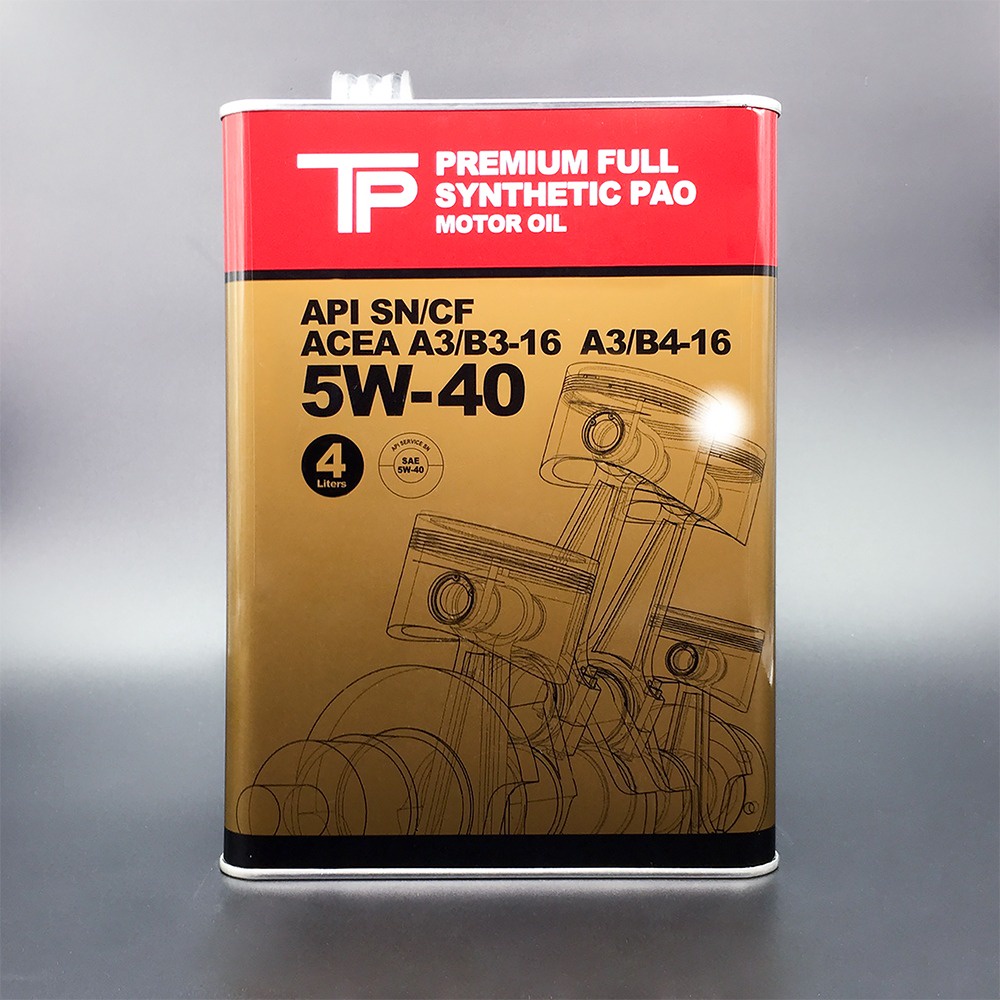 TP Motor Oil Premium Full Synthetic PAO 5W40 Product of Japan