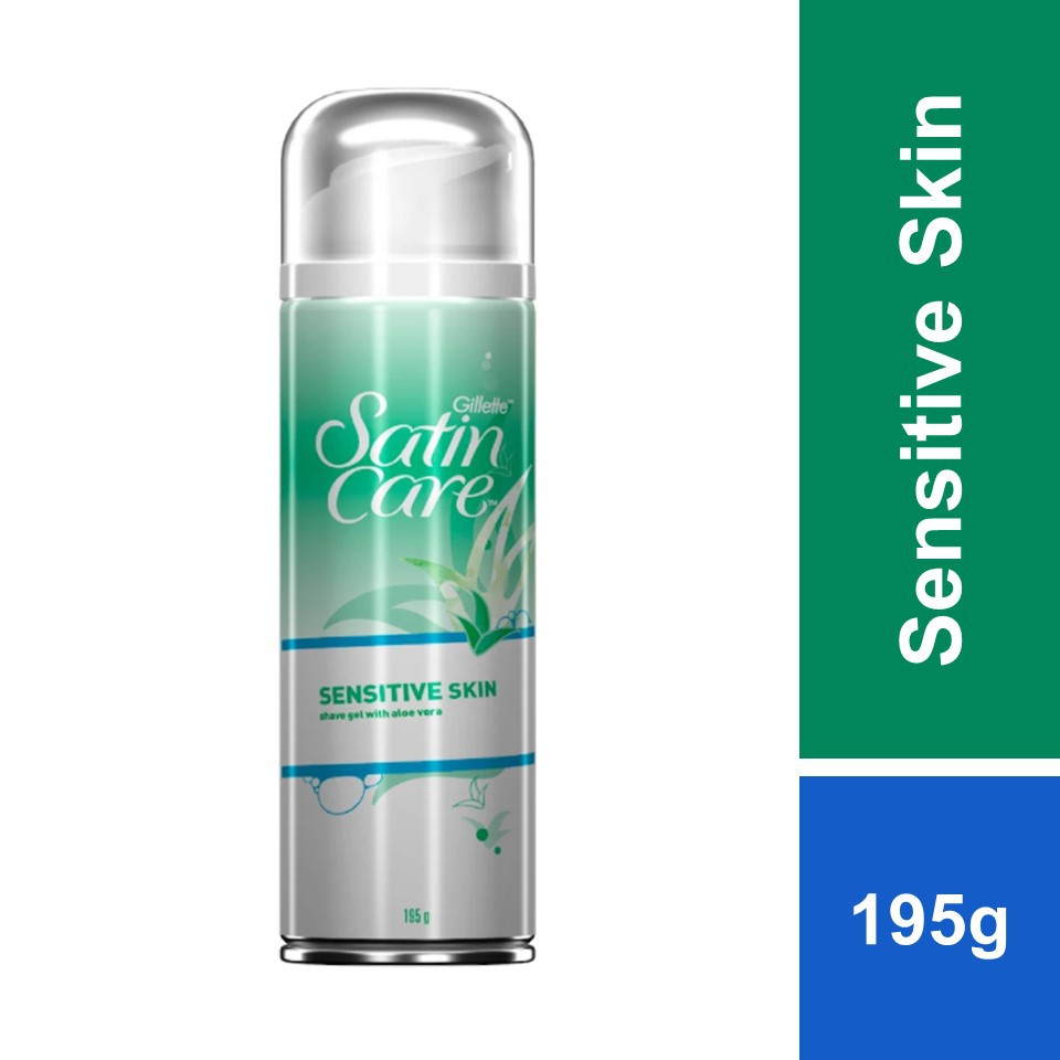 Gillette Satin Care (Sensitive Skin) Shave Gel 195g Shopee Malaysia