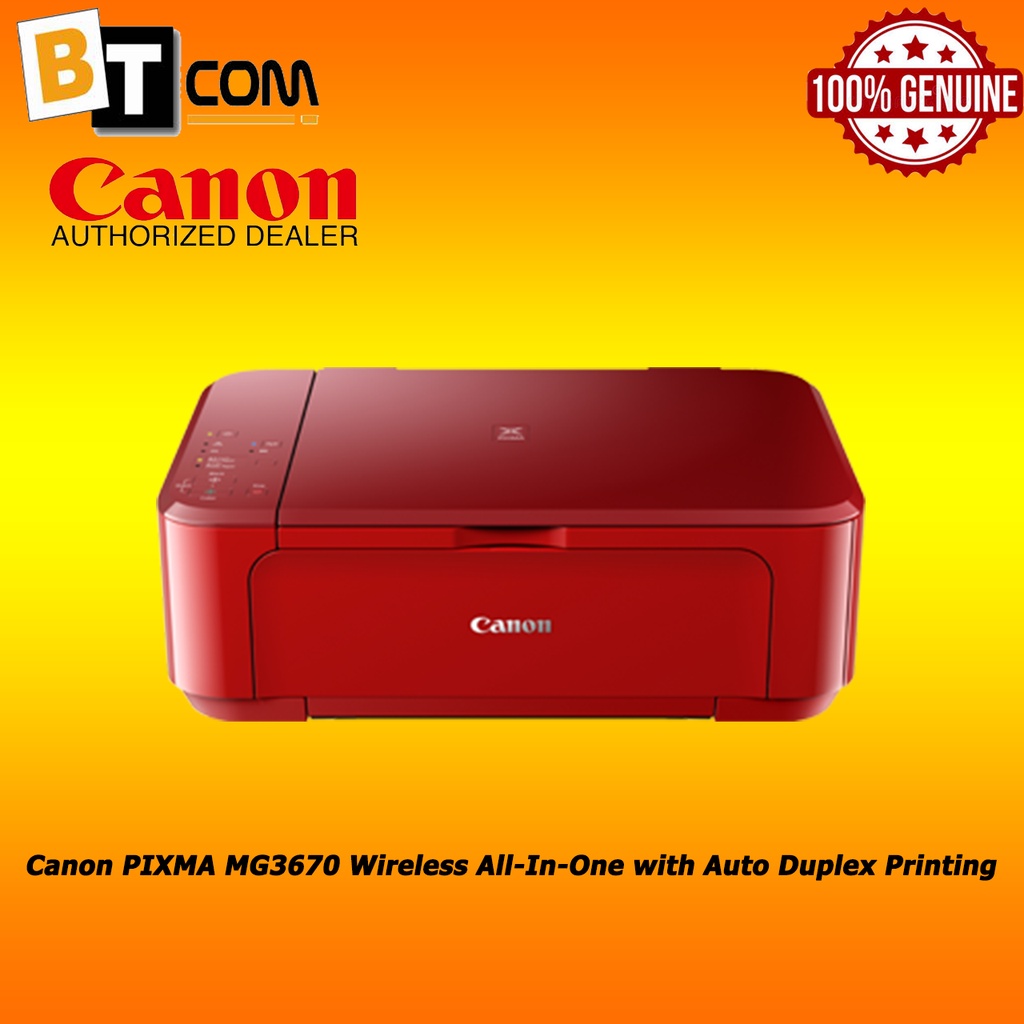 Canon PIXMA MG3670 Wireless AllInOne with Auto Duplex Printing