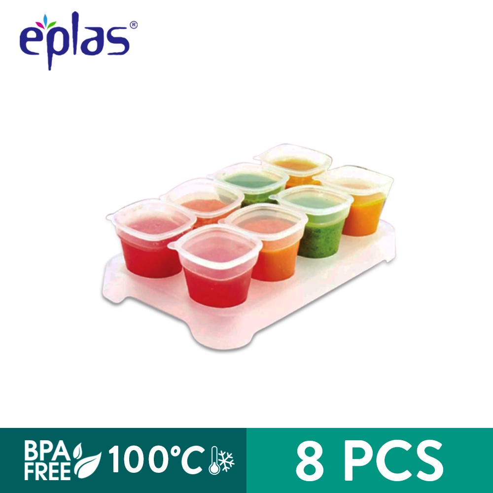 eplas Baby Food Storage Kids Food Tray Children Freezer Tray (8 Pcs