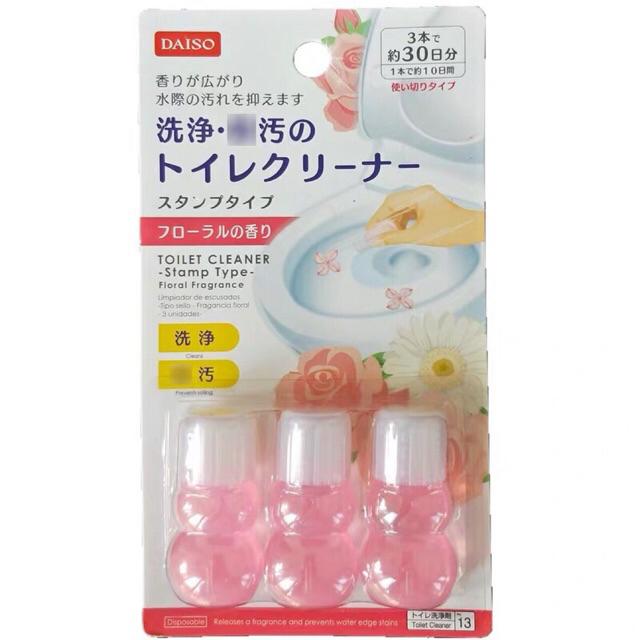 Daiso Toilet Stamp Toilet Bowl Toilet Cleaner Stamp Type Soap Fragrance x3 Ready Stock Flower