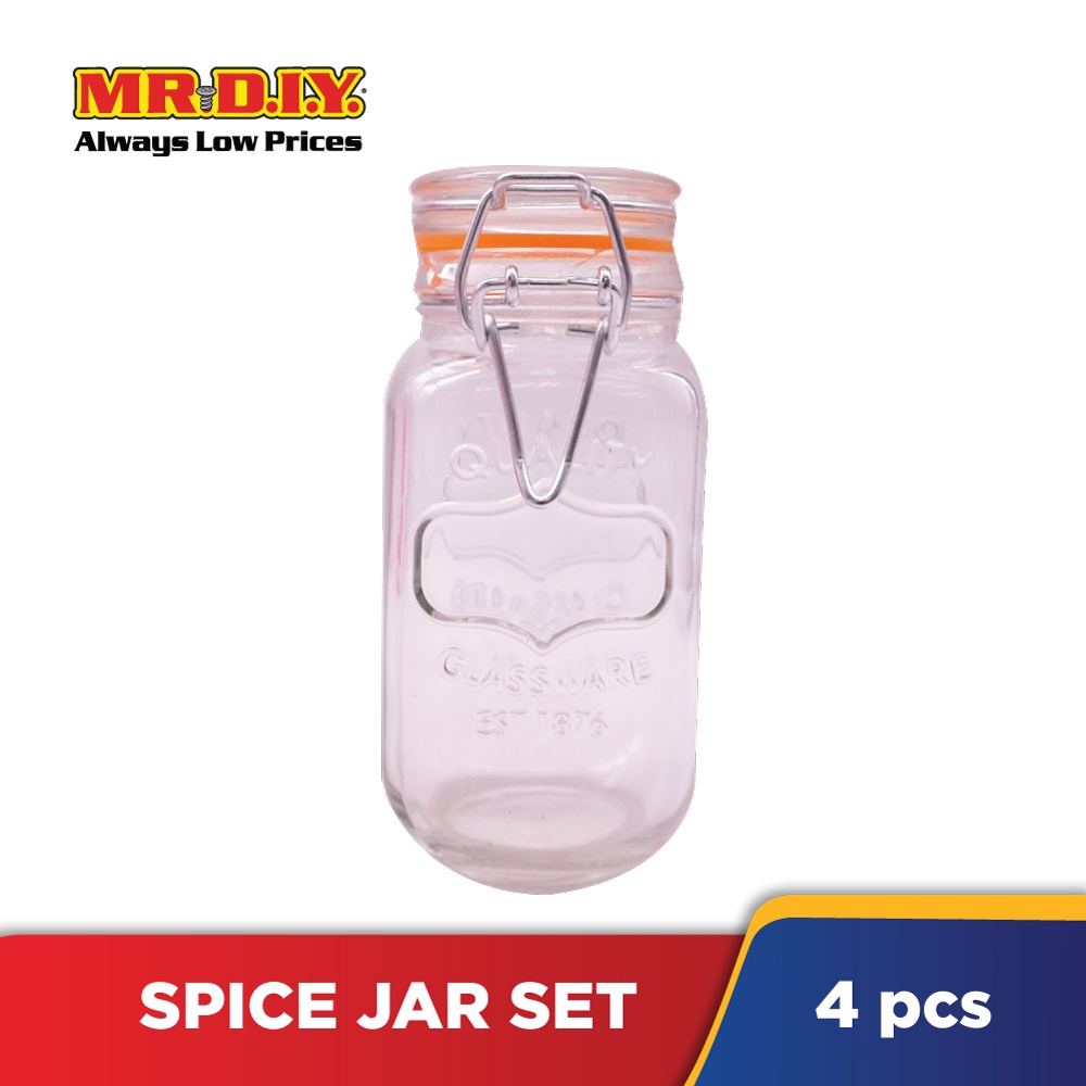 (MR.DIY) Spice Jars Set (4 pieces) Shopee Malaysia