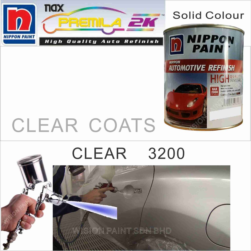 CLEAR 3200 1L NIPPON AUTOMOTIVE REFINISH NAX PREMILA 7000 2K SYSTEM CC