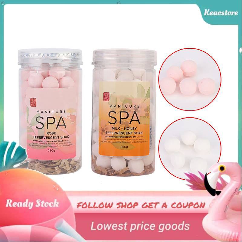 Keaostore Nail Manicure SPA Effervescent Soak Ball Remove Dead Skin