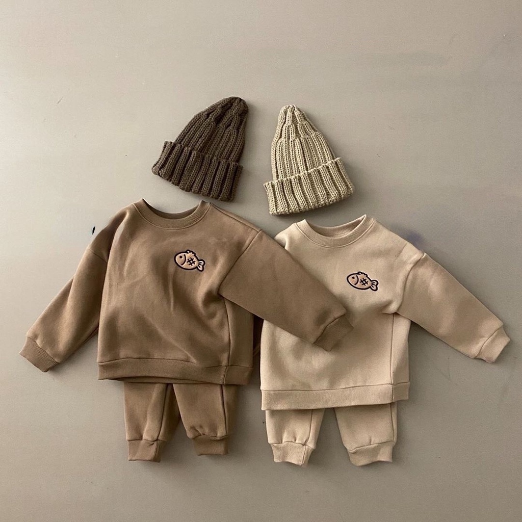 Baby Cotton Clothing Sets Kids Boys Girls Clothes Tops+Pants 2PCS