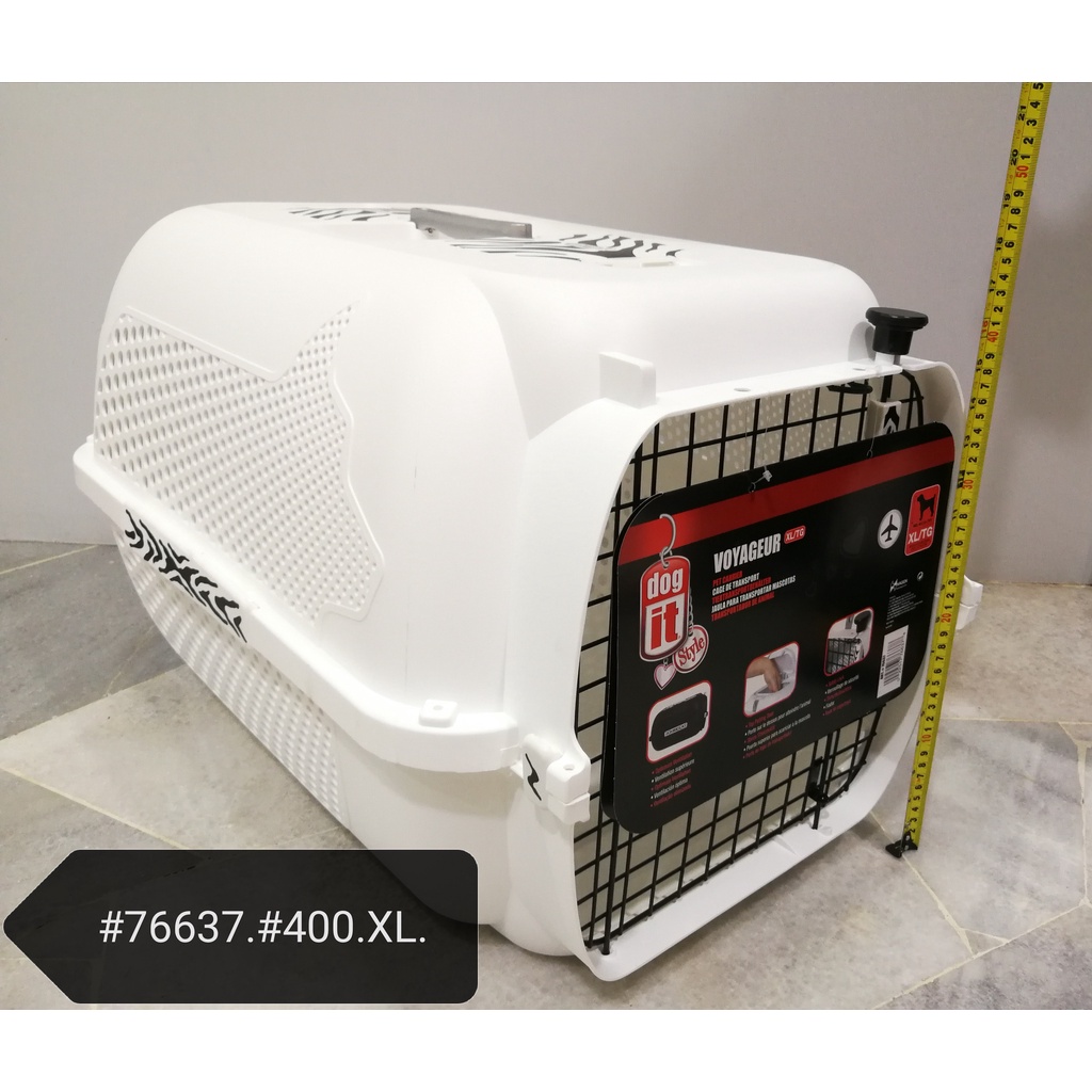 Voyageur 400 XL Pet Carrier Flight Cage White Tiger Cat Rabbit Dog