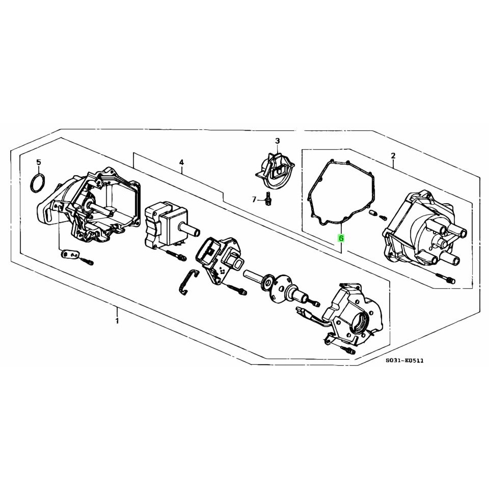 CLEAR STOCK!! HONDA CITY SX8 CIVIC SO4 DISTRIBUTOR CAP SEAL Shopee