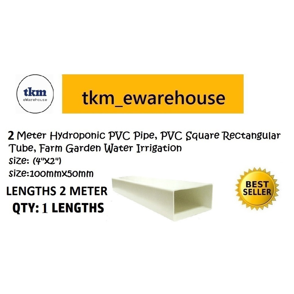 [2.0 METER] Hydroponic Pipe / Fertigasi Hidroponik / Aquaponics / PVC