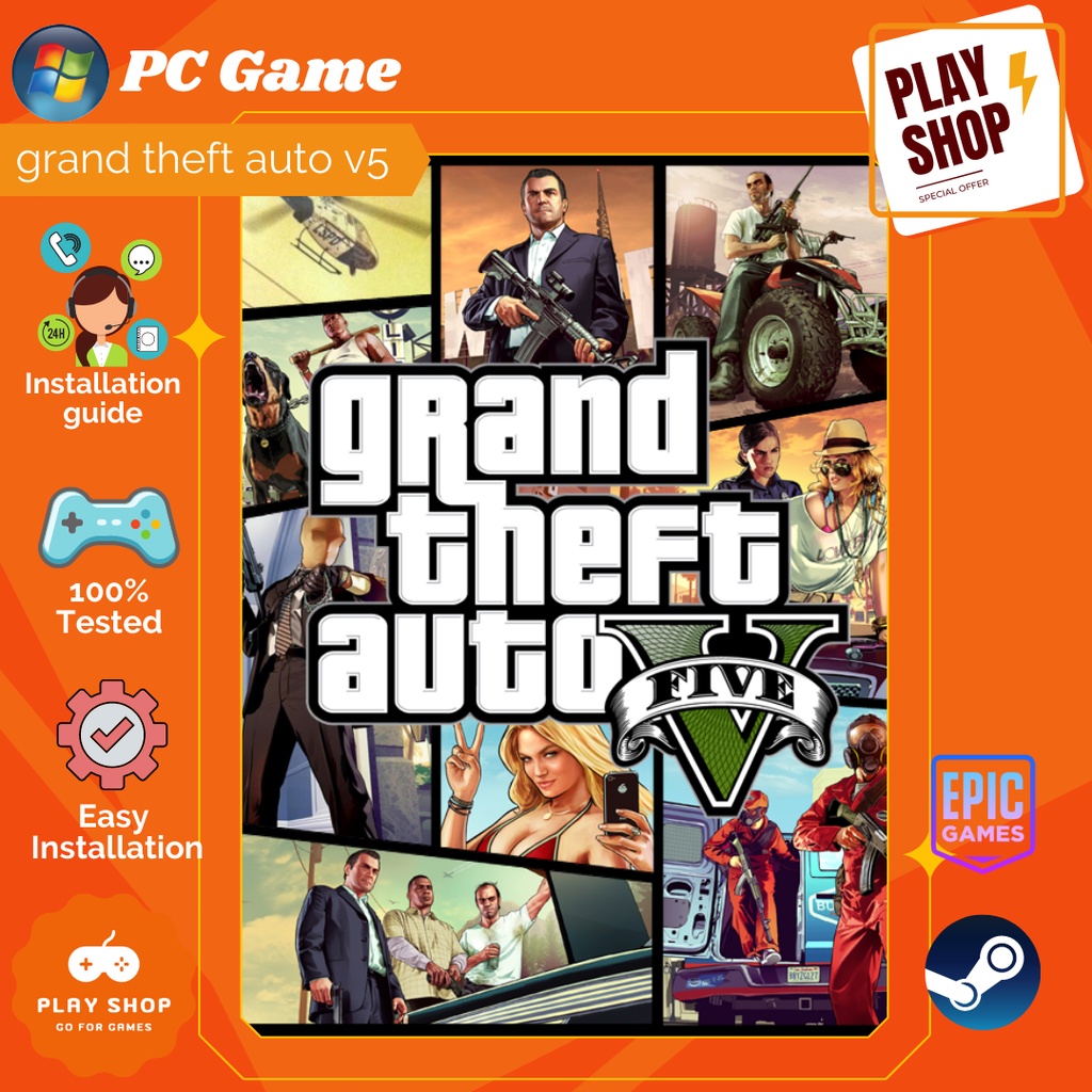 gta 5 pc GAME GTA V(Premium Edition) Grand Theft Auto 5 {STEAM} [Full