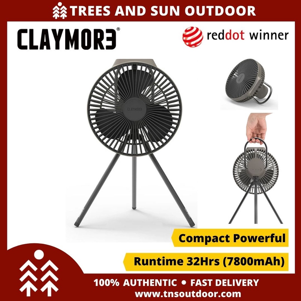 CLAYMORE Portable Wireless Rechargeable Fan V600+ | Shopee Malaysia