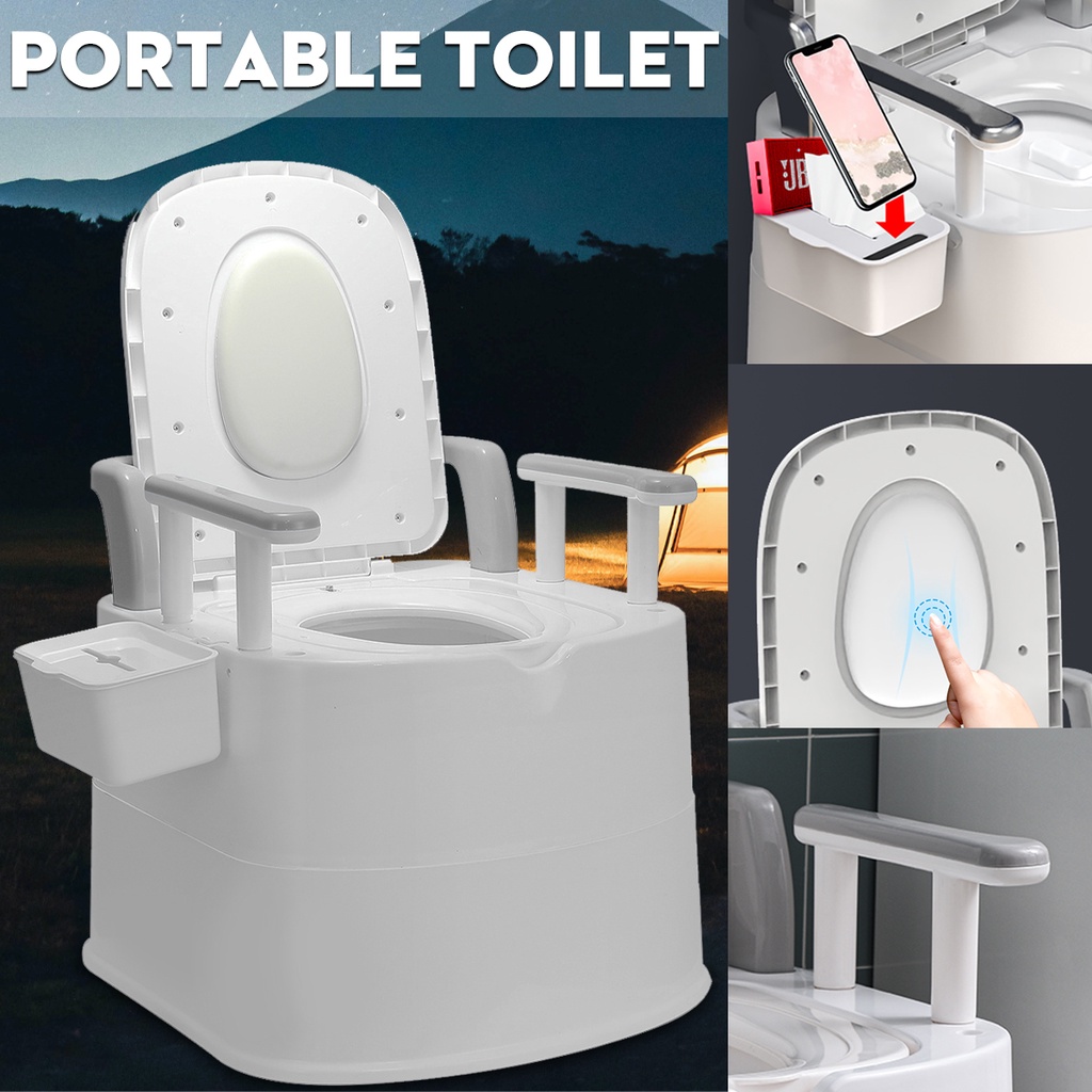 Portable Toilet Seat Old Elder Pregnant Woman Removable Toilet Outdoor