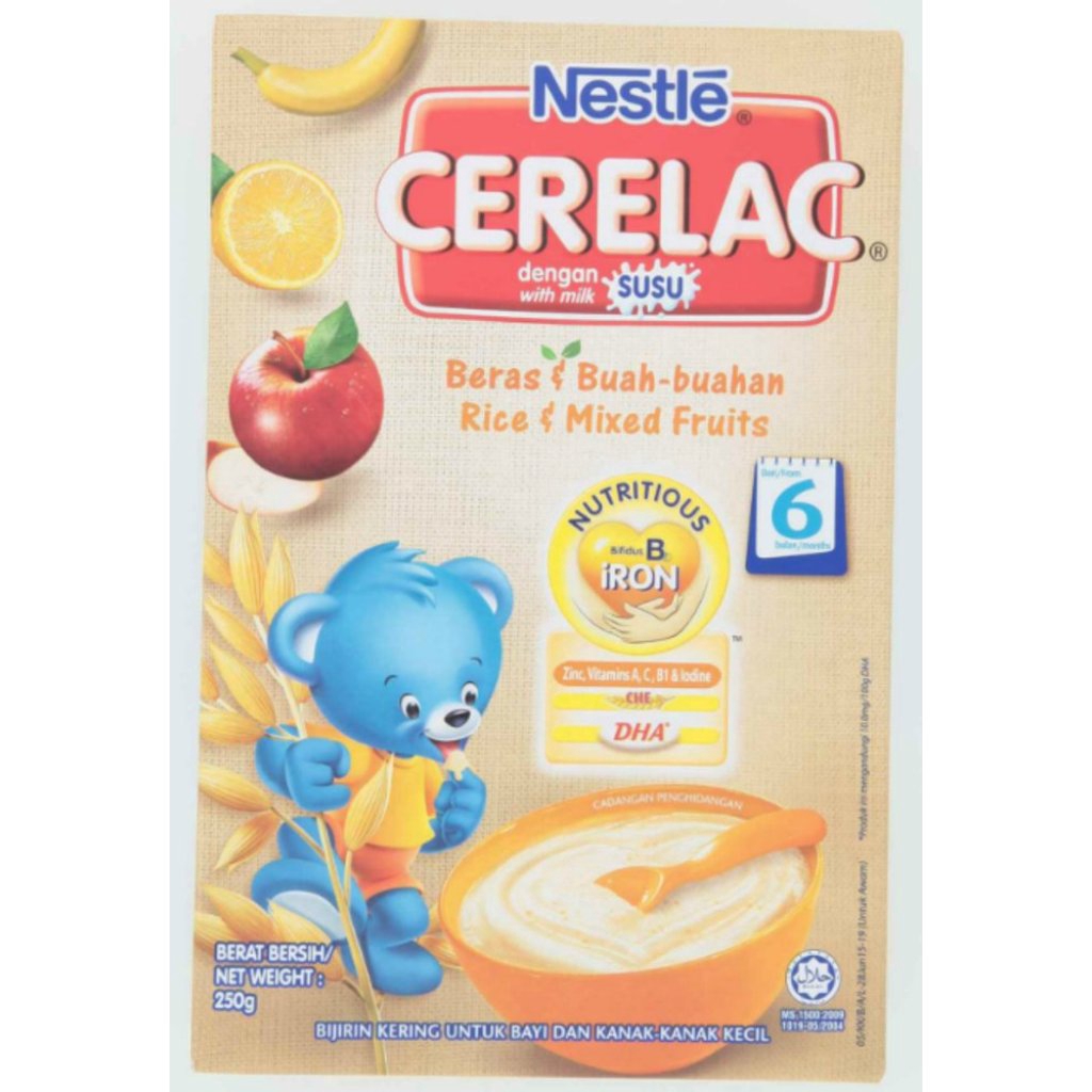 Nestlé Cerelac Rice & Mixed Fruits Infant Cereal with Milk From 6