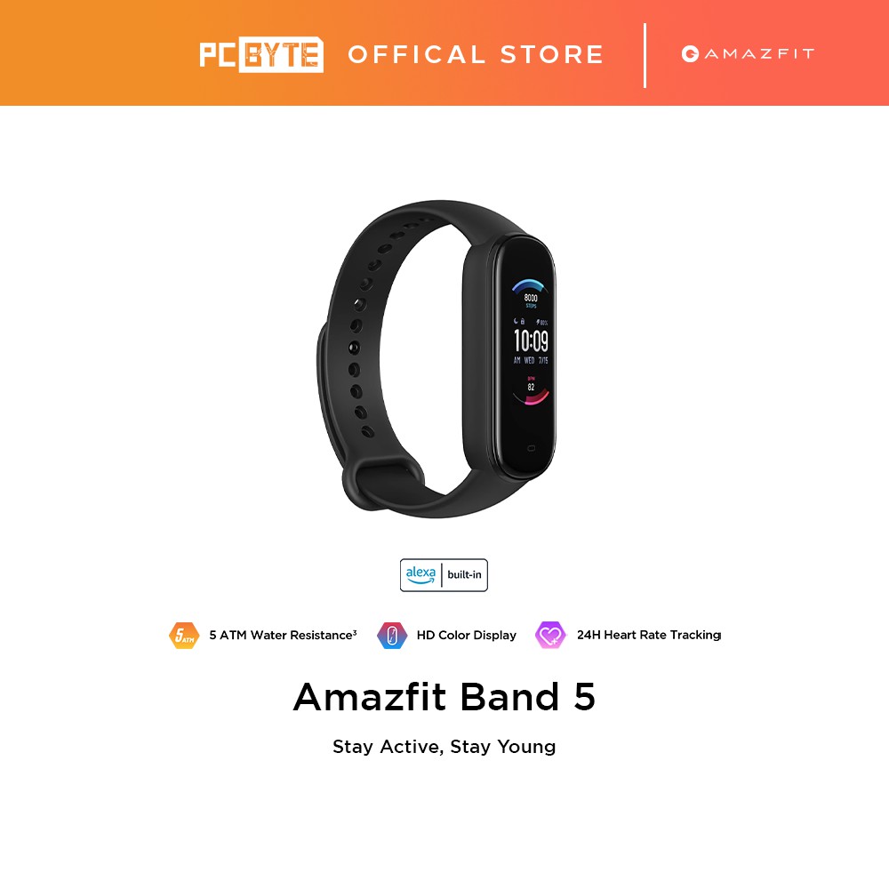 Amazfit Band 5 Bluetooth 5.0 Smartband International Version Black