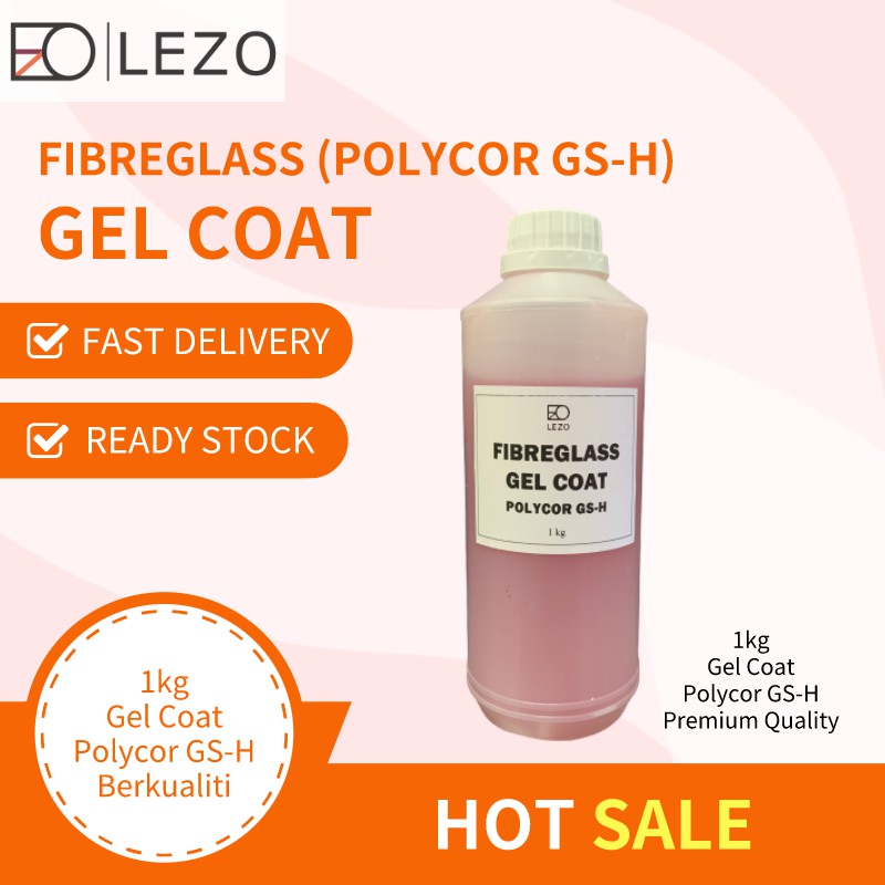 LEZO FIBREGLASS GEL COAT POLYCOR GSH FIBERGLASS GELCOAT 1KG Shopee