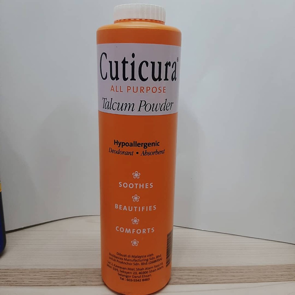Cuticura All Purpose Talcum Powder/Hypoallergenic Deodorant; Absorbent