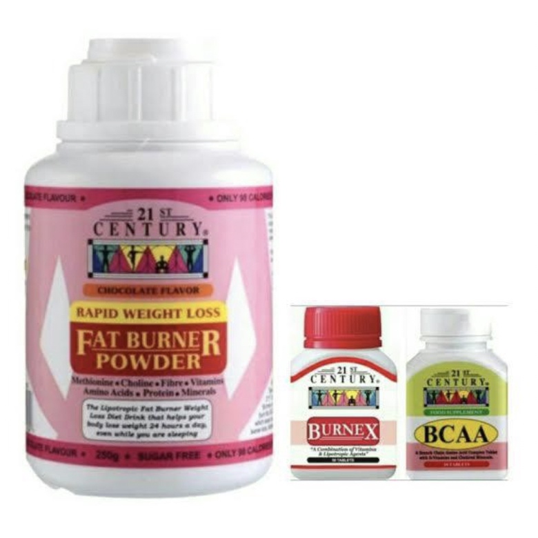 21ST CENTURY RAPID WEIGHT LOSS FAT BURNER POWDER CHOCOLATE 250G+GIFTS