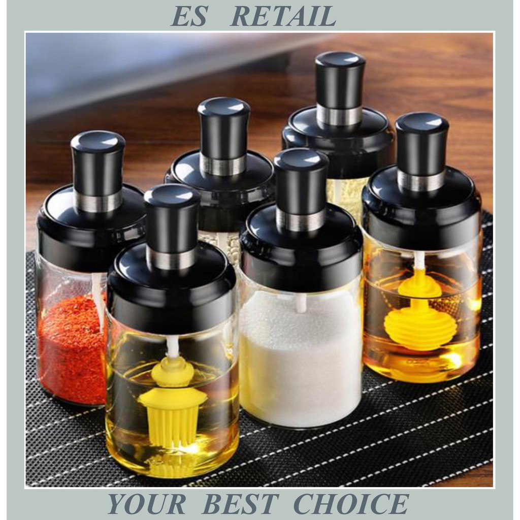 Seasoning Bottle, seasoning bottle with Spoon, Condiment bottle, Spice