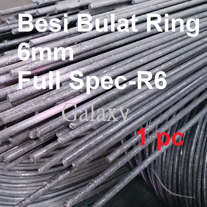 Besi Bulat R6 6mm BS 6mm Besi Bulat R6 Besi Steel Bar 6mm Steel /Besi 2