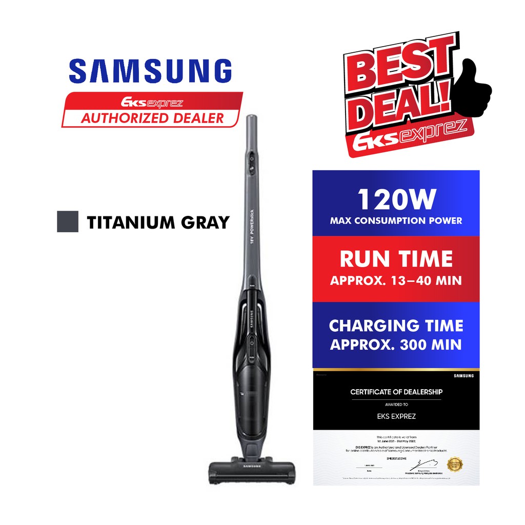 SAMSUNG Powerstick Essential With EZClean Technology Vacuum Cleaner (120W) VS60M6015KP/ME