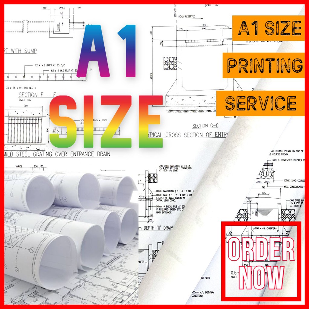 A1 Printing / Printing A1 Size [Plain Paper] Construction Plan Printing