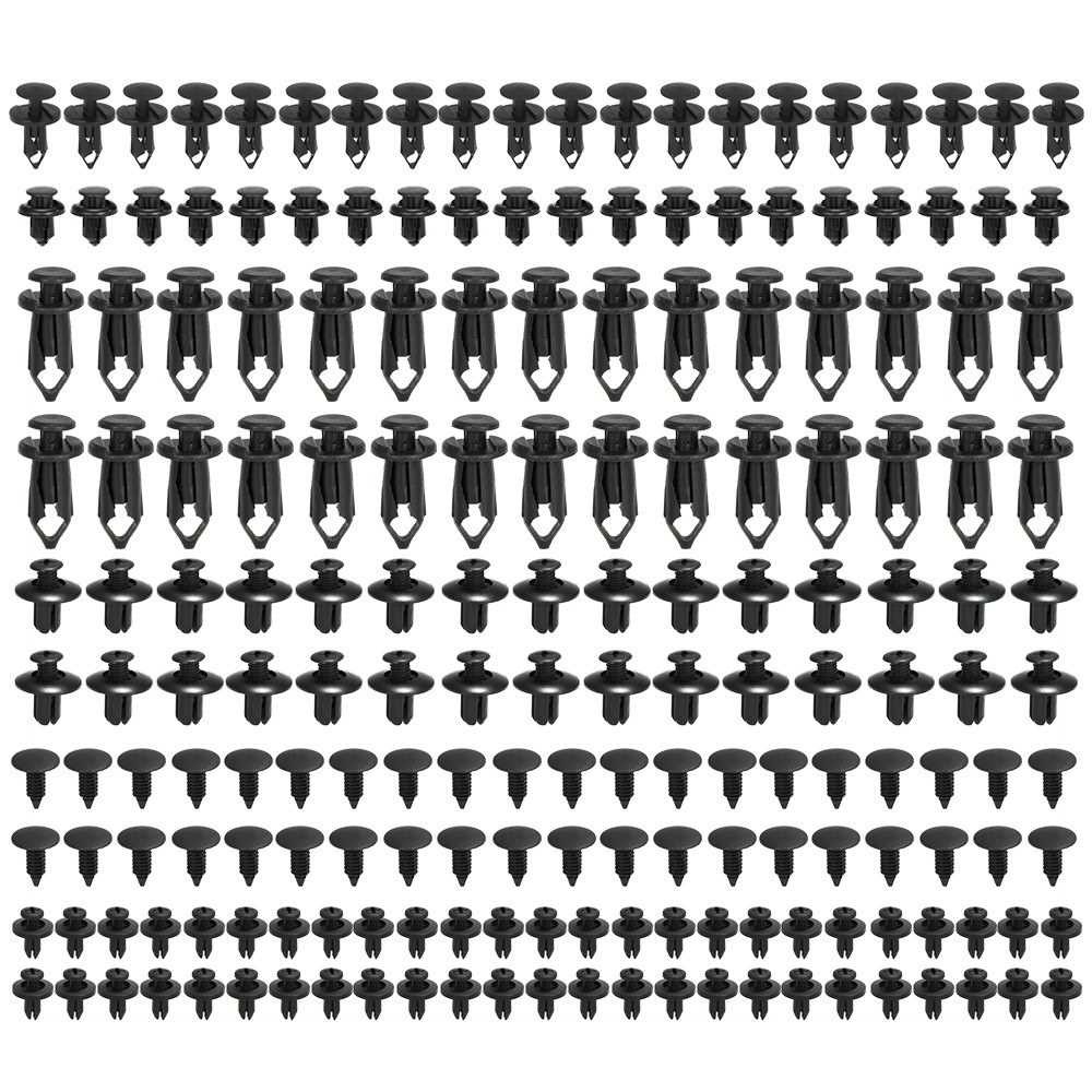 Auto Fastener Clips Plastic Fastener Rivet Clips 190Pcs 6 Sizes Car