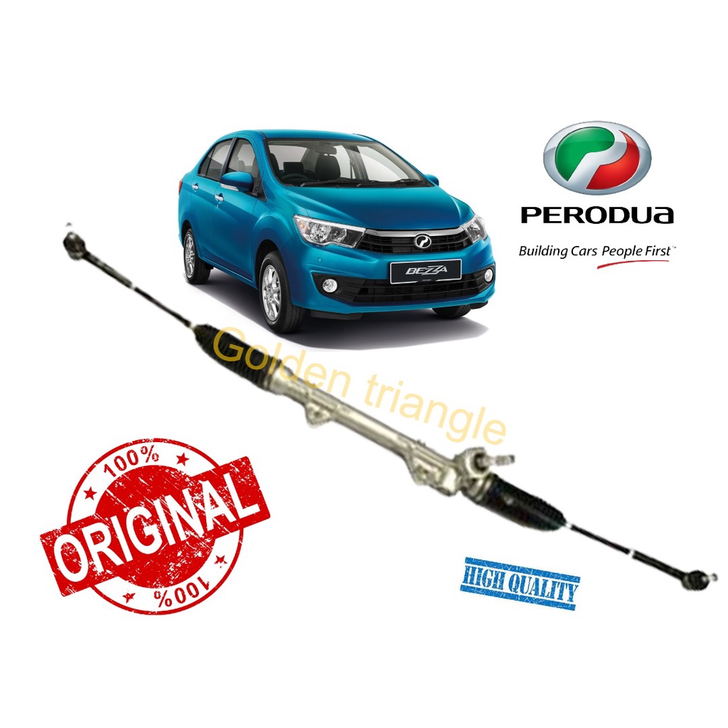 100 ORIGINAL PERODUA BEZZA STEERING RACK COMPLETE WITH TIE ROD END