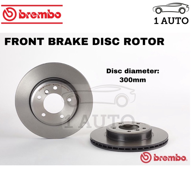 GENUINE BREMBO FRONT BRAKE DISC ROTOR BMW E46 325i 320D 300mm Shopee