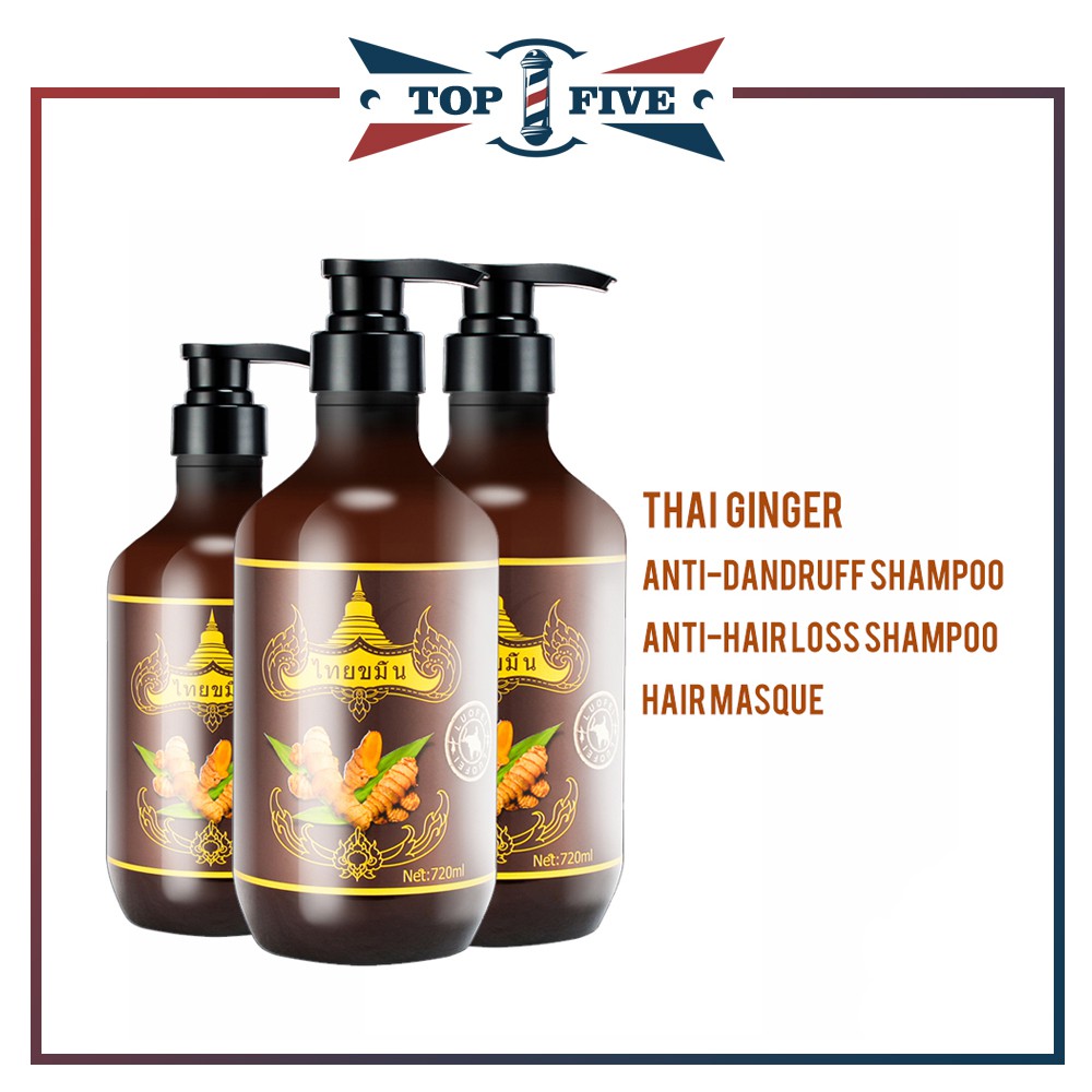 Thai Ginger AntiDandruff Shampoo/ AntiHair loss Shampoo/ Hair Masque
