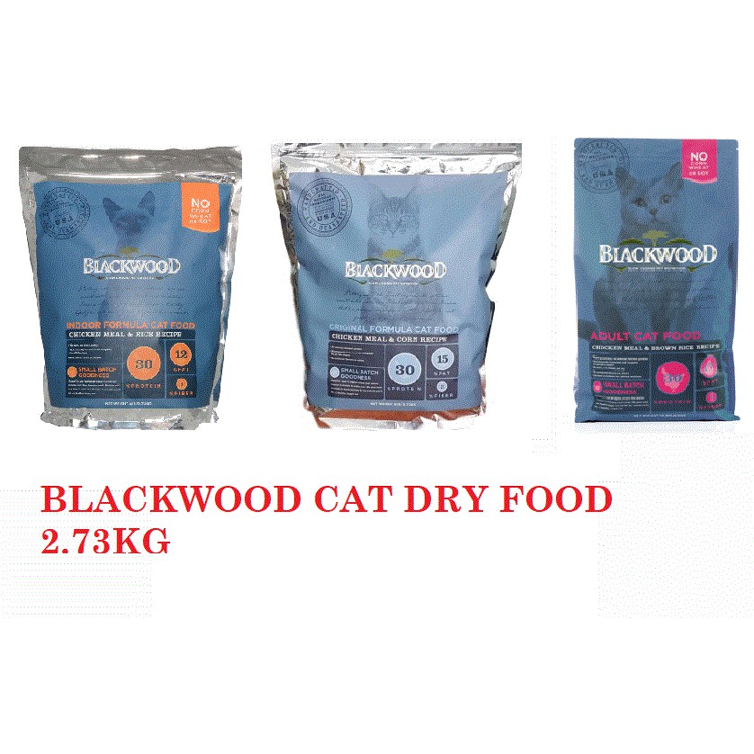 BLACKWOOD CAT DRY FOOD 2.73KG (ORIGINAL/ADULT(PINK)/INDOOR) Shopee