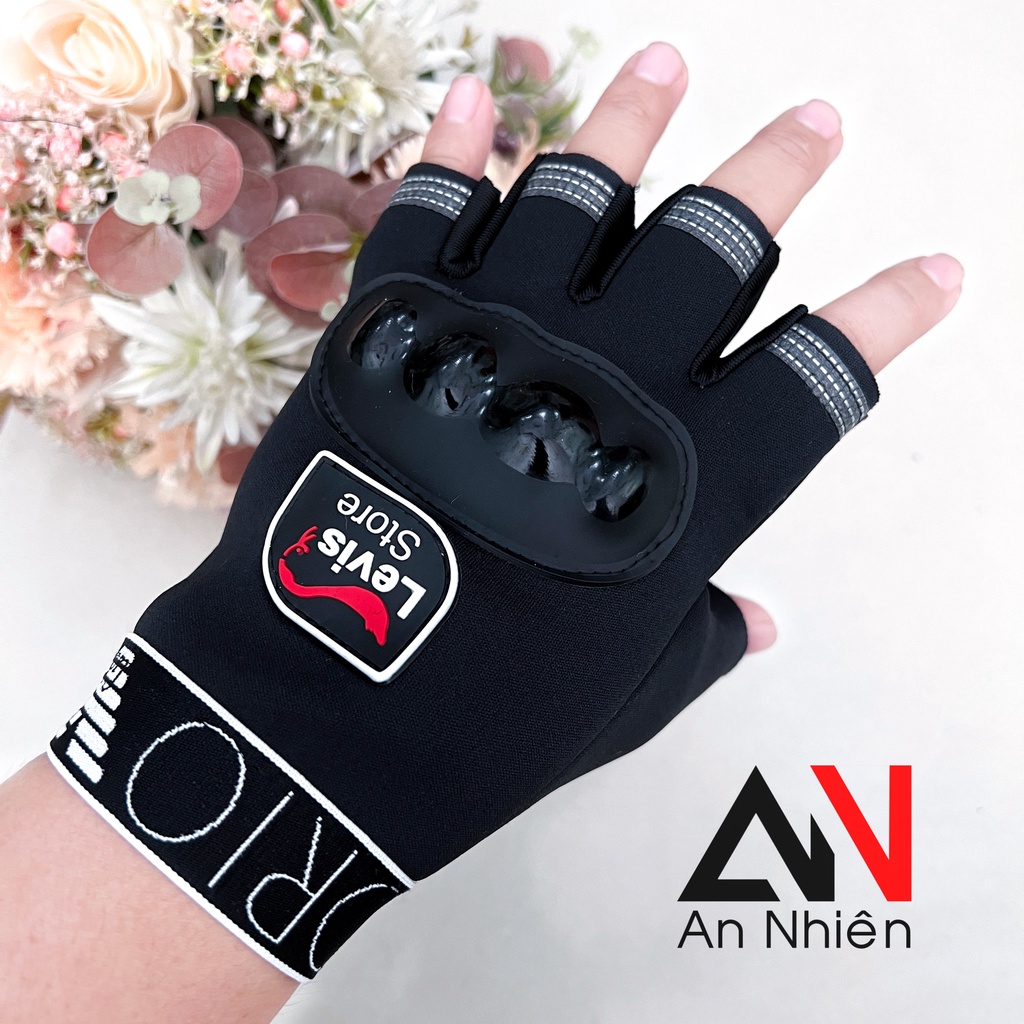 Men's Gloves OpenFinger Motorcycle Gloves And Fingerless Type