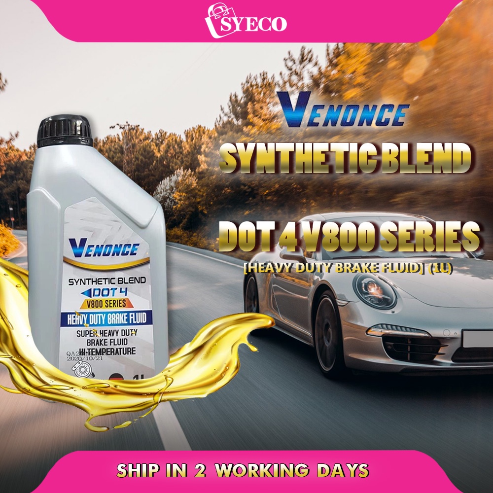 VENONCE HEAVY DUTY BRAKE FLUID DOT 4 1Litre 🚗 Shopee Malaysia