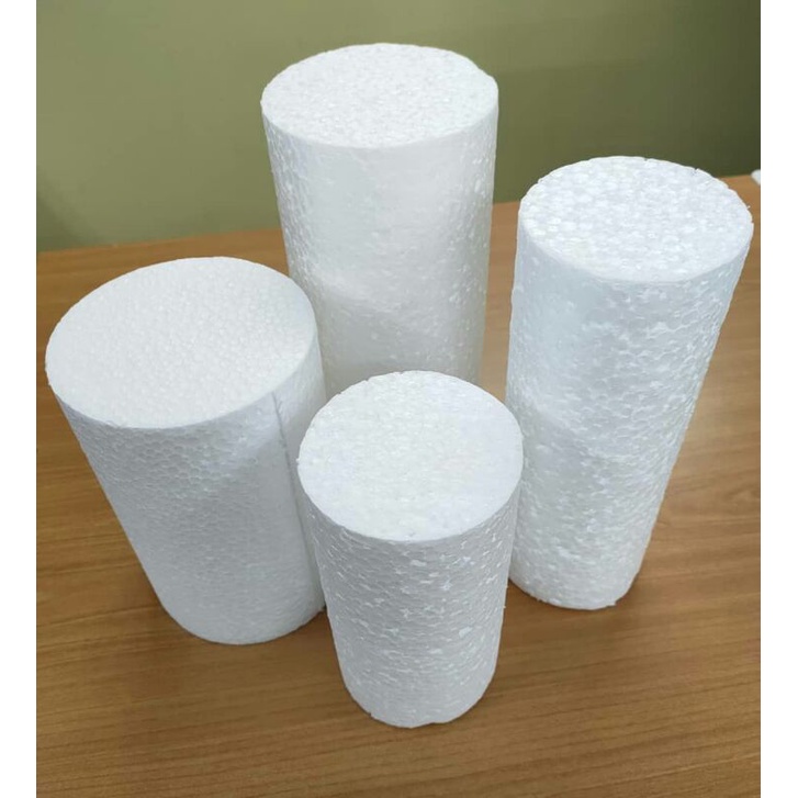 [Ready Stock] Cylinder Foam cylinder Polystyrene Foam Gabus