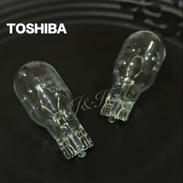 T15 921 W16W 12V THIRD BRAKE LIGHT BULB (ORIGINAL JAPAN TOSHIBA)PERODUA