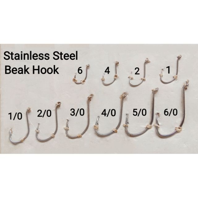 Eagle Wave/Maruto (Loose Pkt) Stainless Steel Beak Hooks Shopee Malaysia