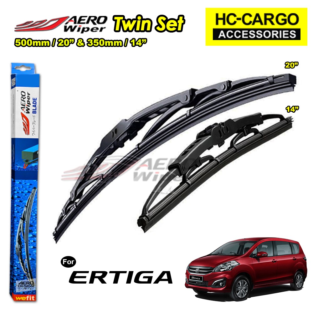 Proton Ertiga Aero Wiper (AW) Blade 1 PAIR ECONOMY TWIN Set (UHook